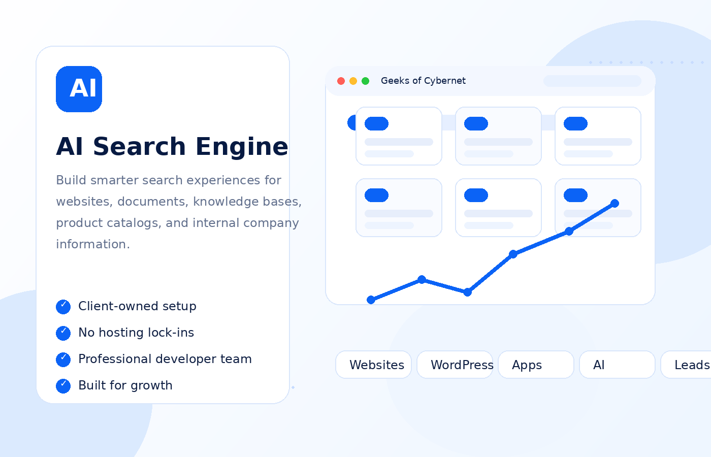AI Search Engine Creation illustration