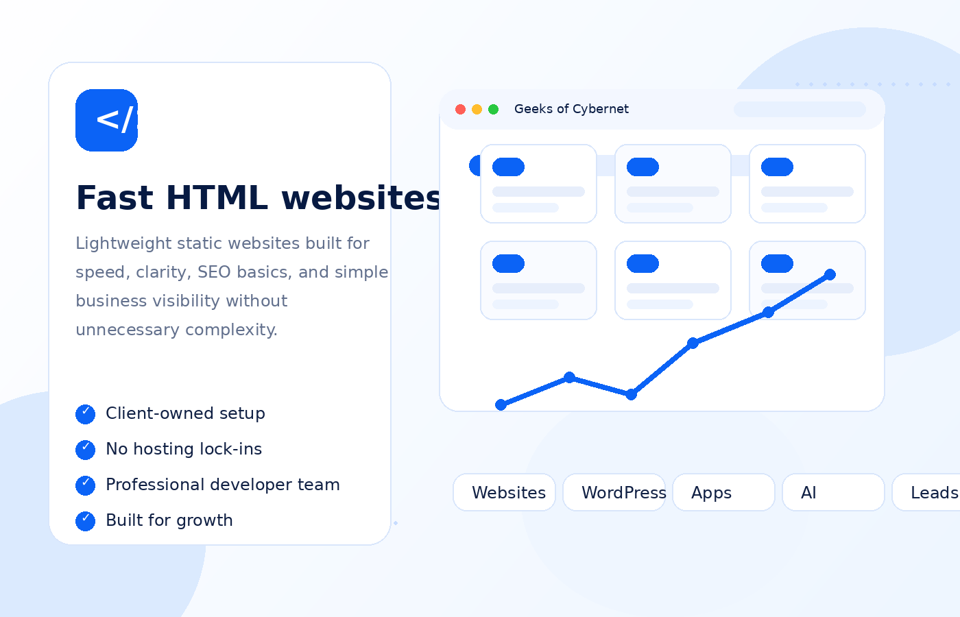 Basic HTML Websites illustration